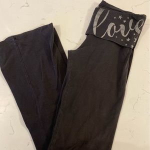 Victoria’s Secret Fold-over Flared Leggings  - XS Short